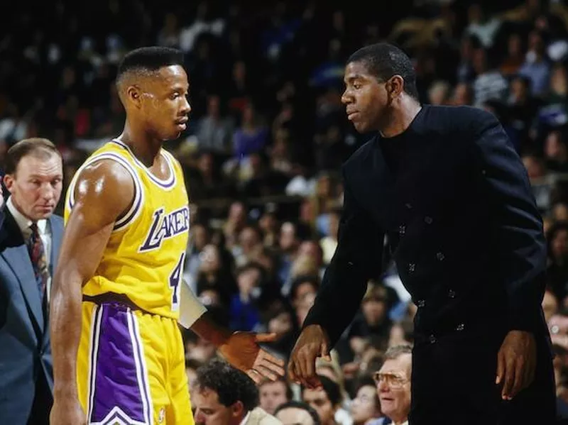 Byron Scott and Magic Johnson