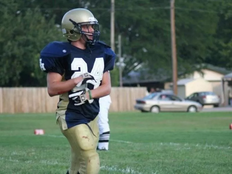 Sacred Heart High wide receiver Aaron Wedel