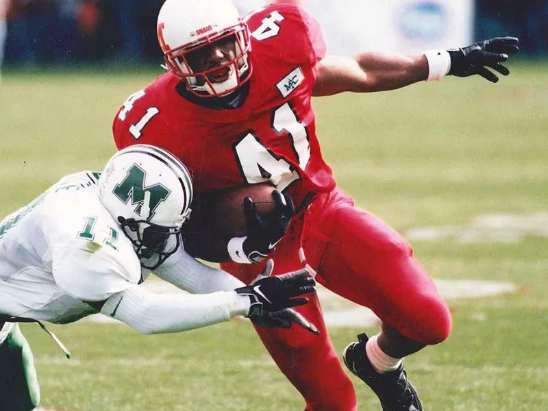 Miami of Ohio running back Travis Prentice