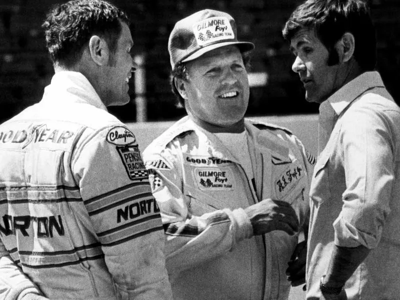 Bobby Unser, A.J. Foyt, Al Unser