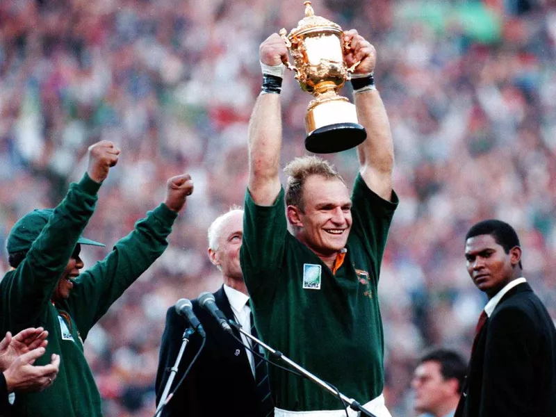 Nelson Mandela and Francois Pienaar