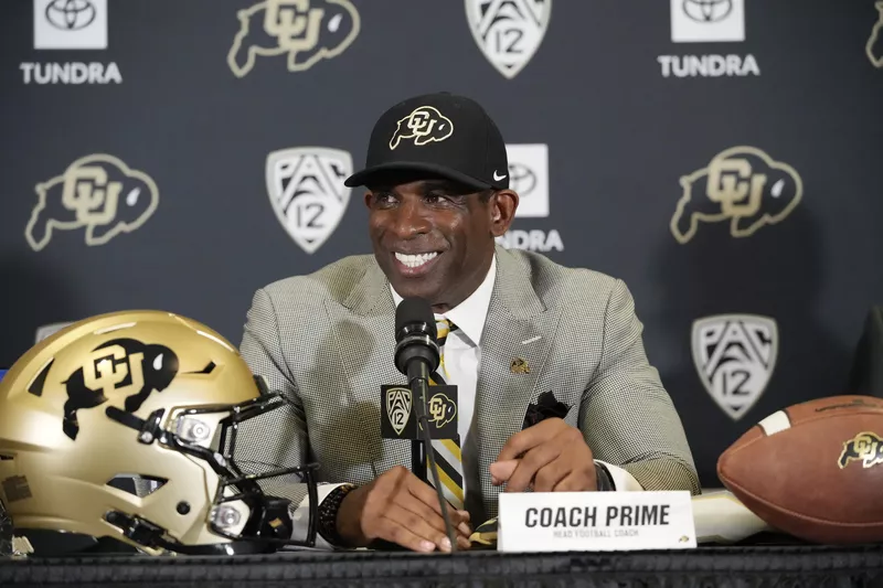 Deion Sanders introduced as new Colorado football head football coach in December 2022