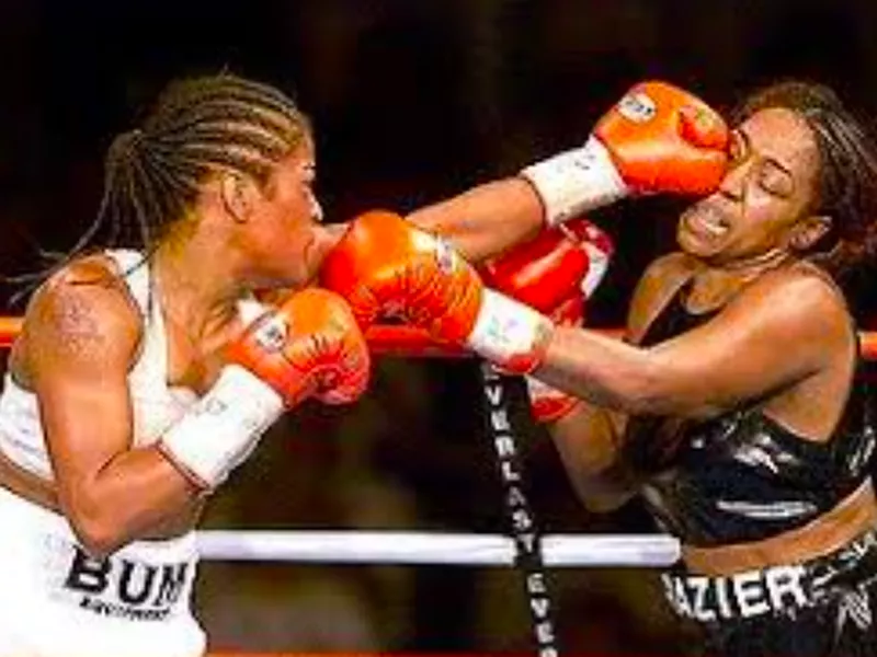 Laila Ali in action