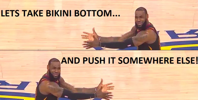 LeBron, Spongebob meme