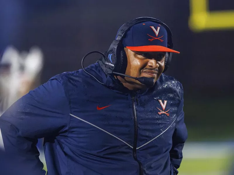 Virginia head coach Tony Elliott