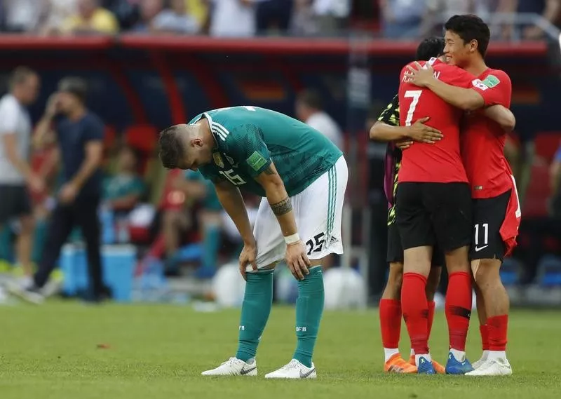 Germany, gets upset by South Korea