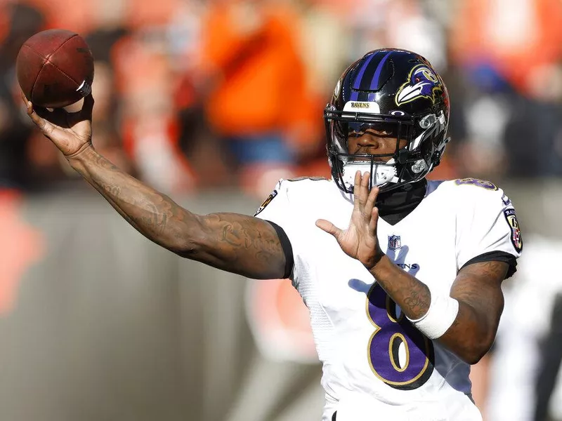 Baltimore Ravens quarterback Lamar Jackson