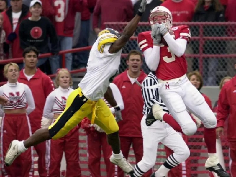 Nebraska wide receiver Matt Davison