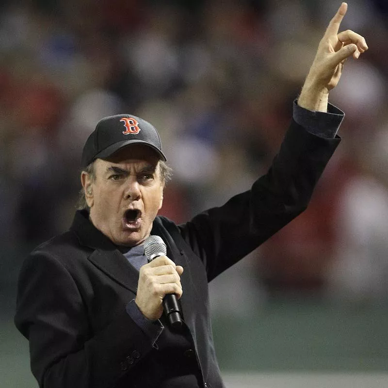 Neil Diamond sings 'Sweet Caroline'