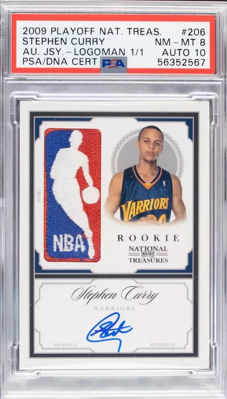 2009-10 Panini National Treasures Logoman Stephen Curry