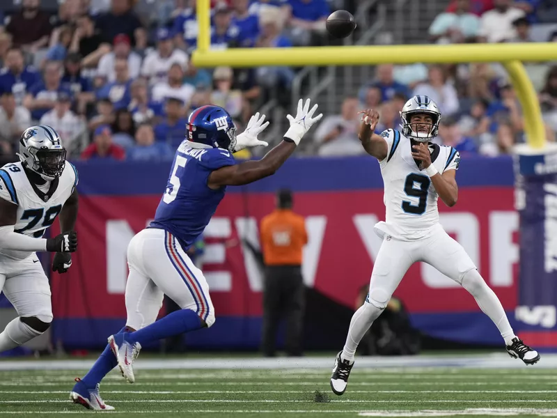 Carolina Panthers quarterback Bryce Young