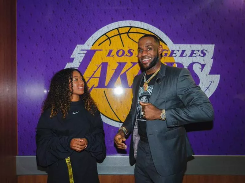 Naomi Osaka and LeBron James