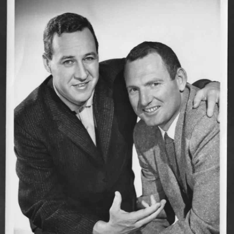 Buddy Blattner and George Kell posing