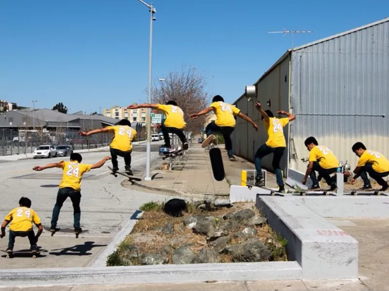 Aldrin Garcia skateboarding