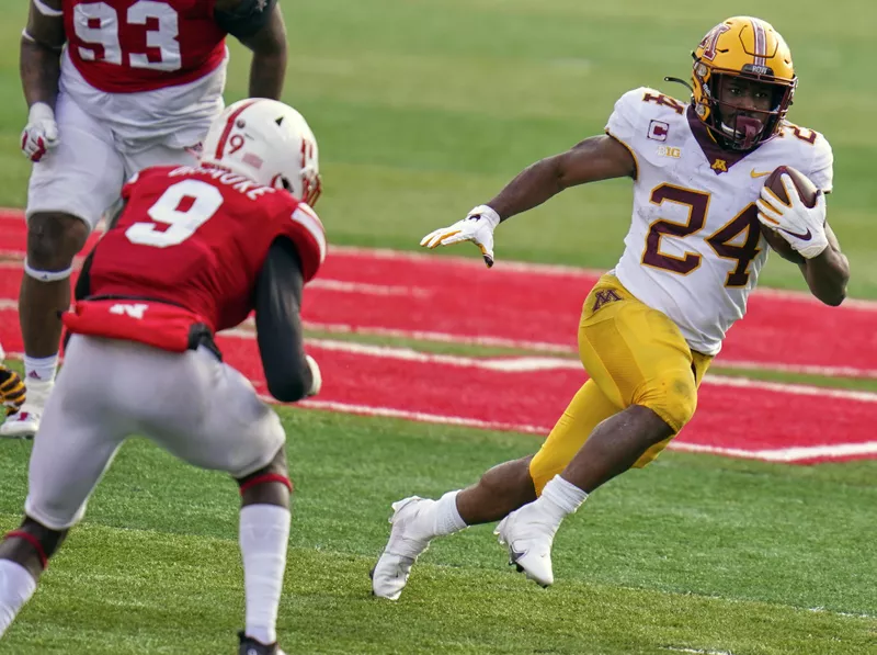 Minnesota running back Mohamed Ibrahim