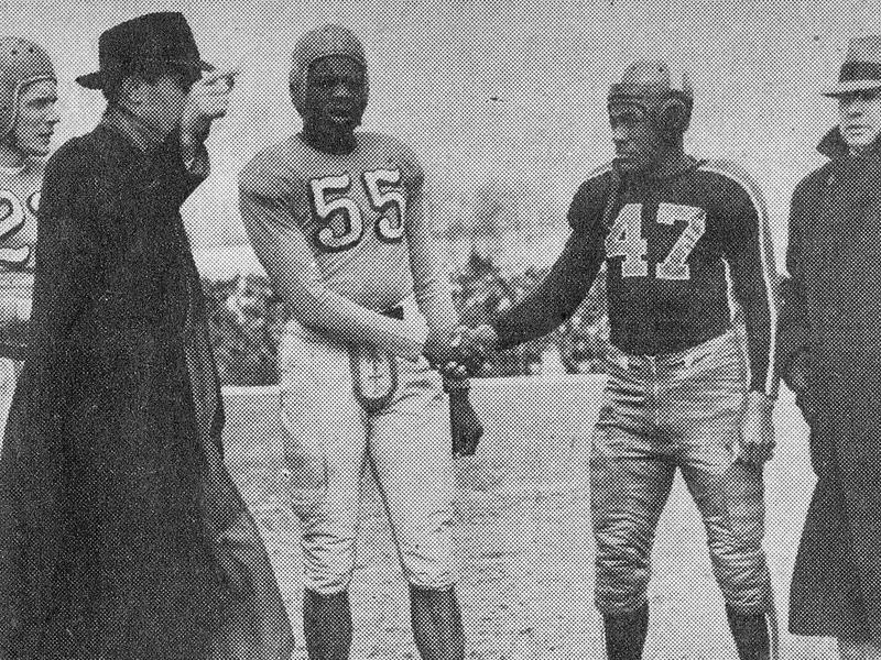 Massillon High head coach Paul Brown and Horace Gillom