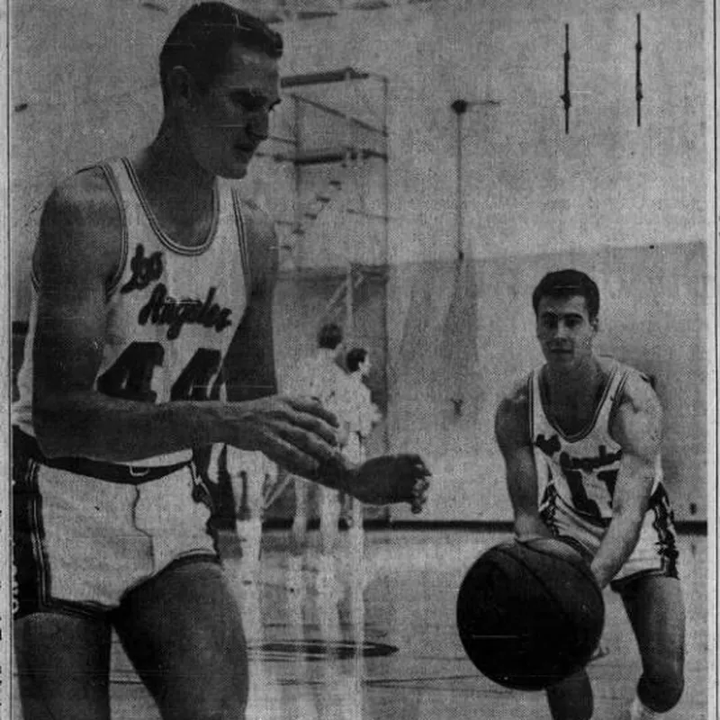 Gail Goodrich and Jerry West