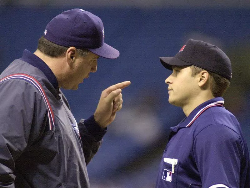 Mike Scioscia argues call at home plate