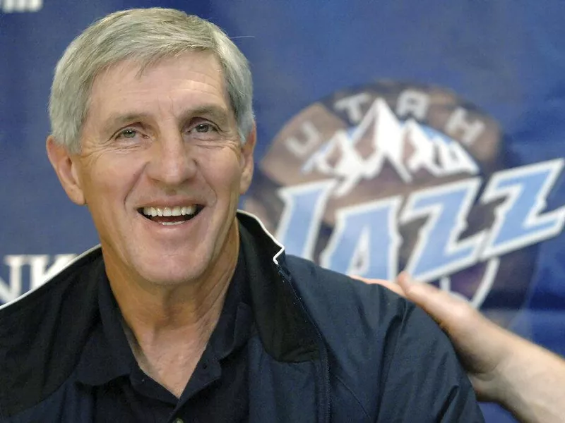 Utah Jazz coach Jerry Sloan