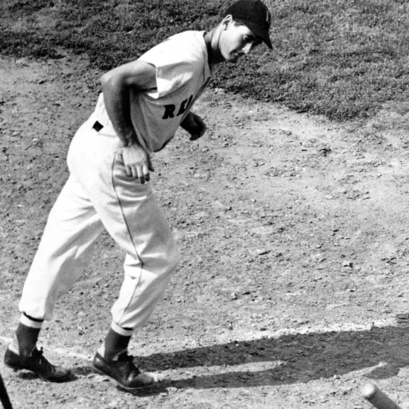 Boston's Ted Williams walks