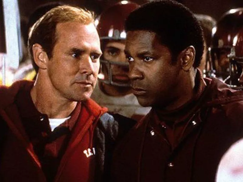 Will Patton and Denzel Washington in Remember the Titans