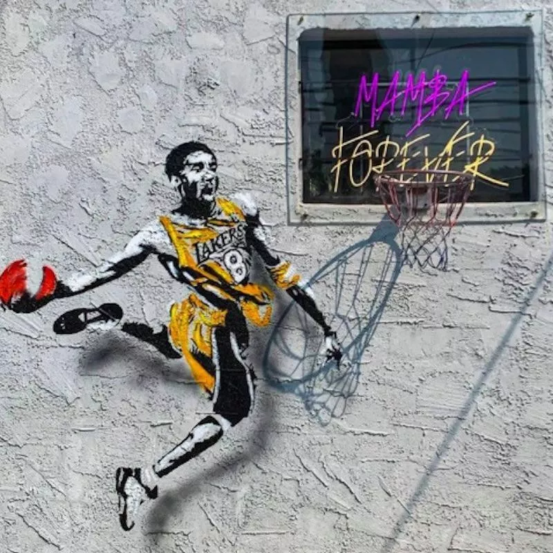 Kobe Bryant mural in Burbank