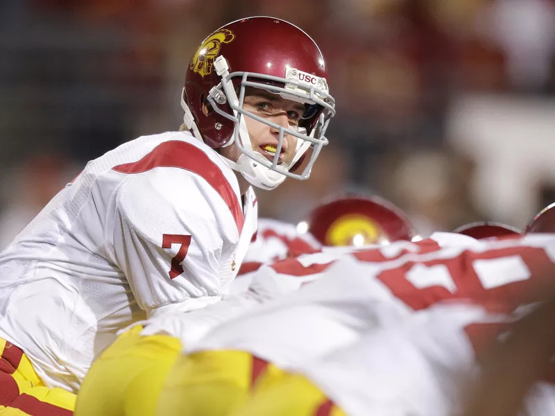 USC's Matt Barkley plays against Ohio State