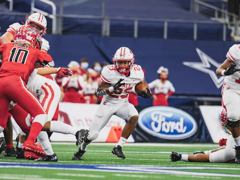 Katy High running back Seth Davis