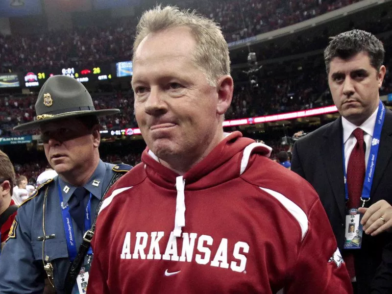 Arkansas coach Bobby Petrino in 2011