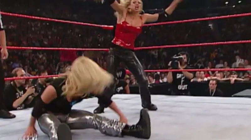 Jackie Gayda and Trish Stratus