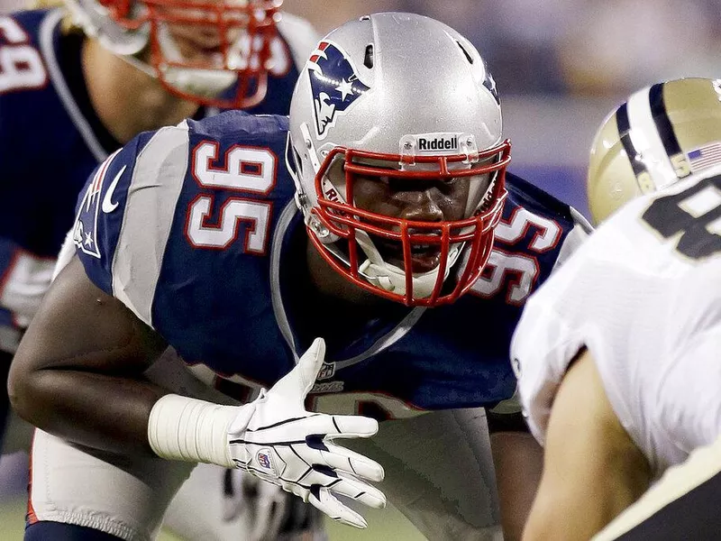 New England Patriots defensive end Chandler Jones