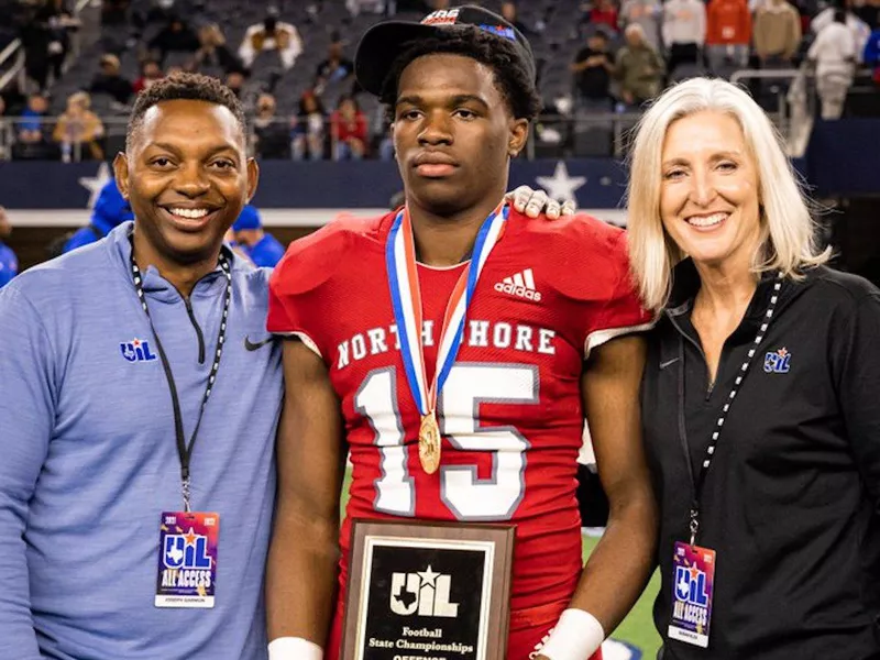 Houston North Shore quarterback Kaleb Bailey