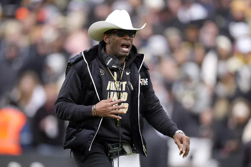 Colorado head coach Deion Sanders