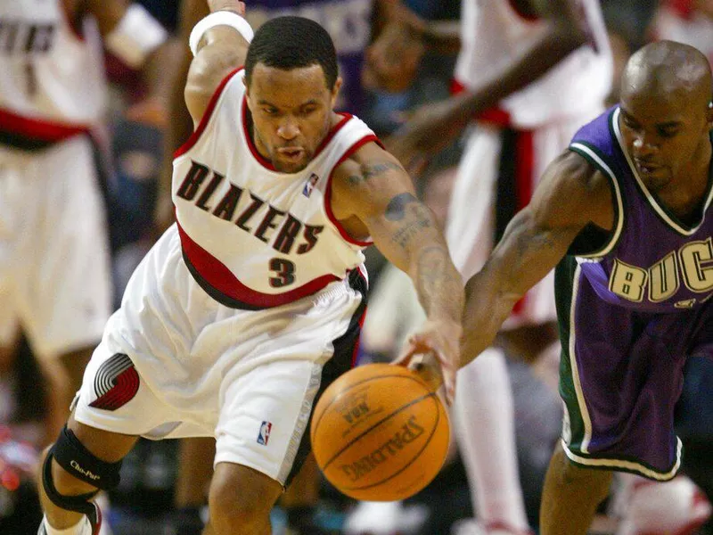 Portland Trail Blazers guard Damon Stoudamire