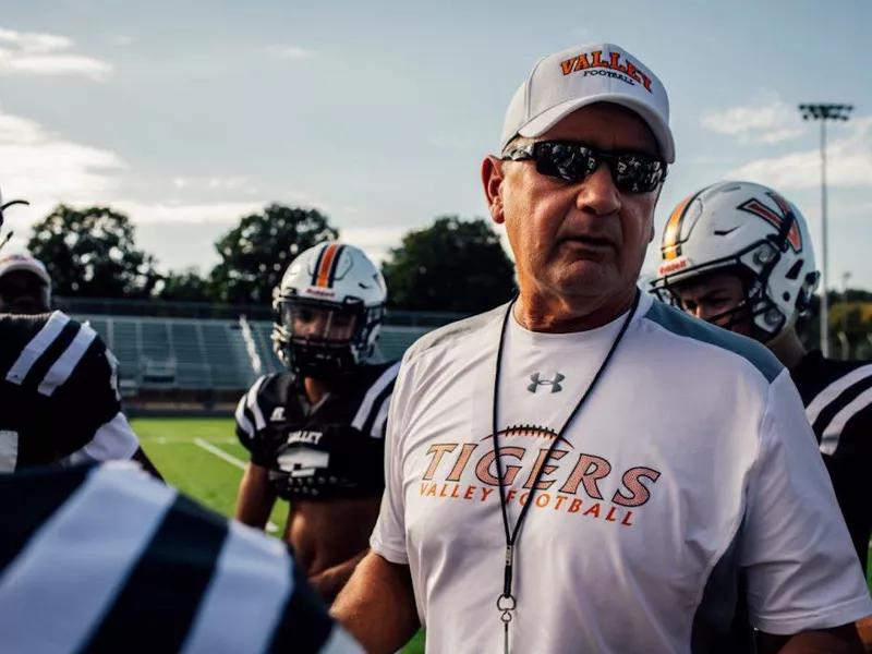 Valley High head coach Gary Swenson