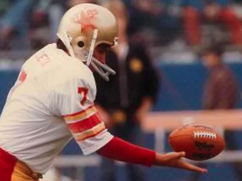 Philadelphia/Baltimore Stars punter Sean Landeta