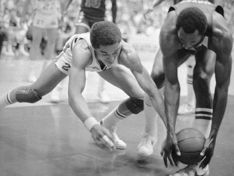 Dennis Johnson and Elvin Hayes