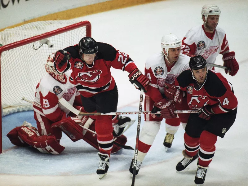 New Jersey Devils Claude Lemieux skating