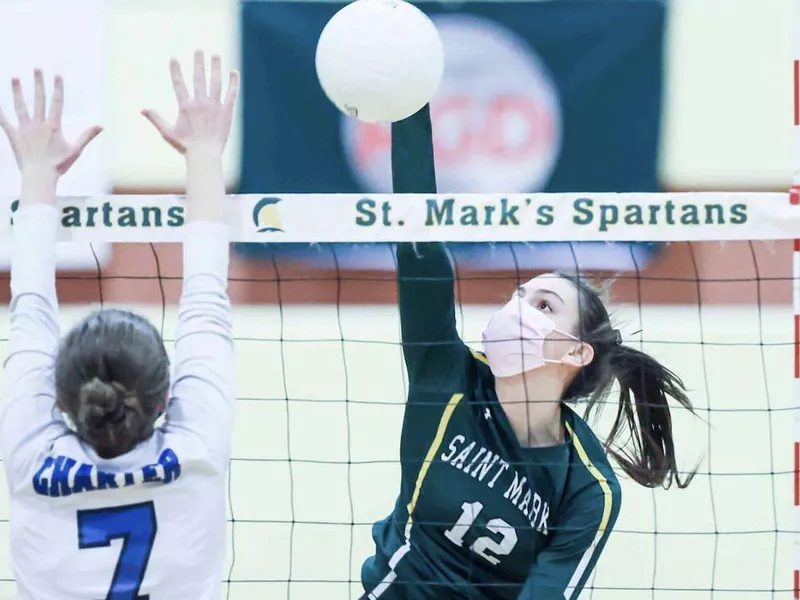 St. Mark's outside hitter Julia Yrukovich