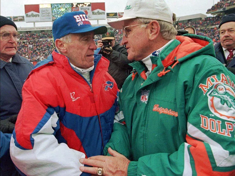 Buffalo Bills head coach Marv Levy,