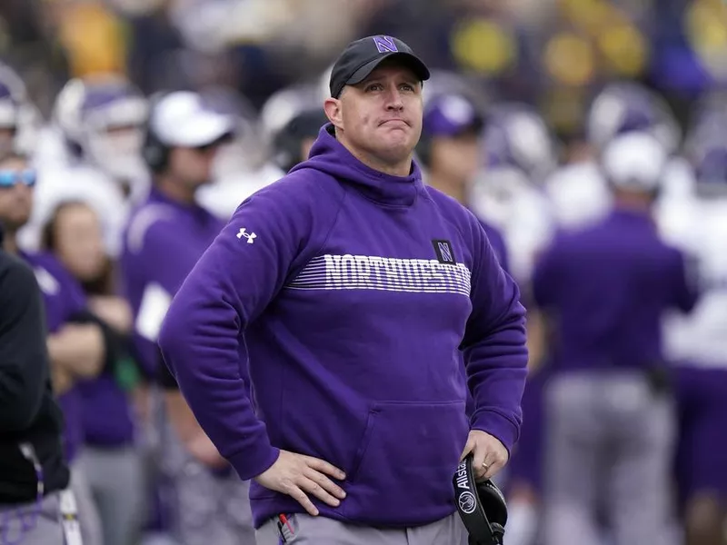 Northwestern head coach Pat Fitzgerald