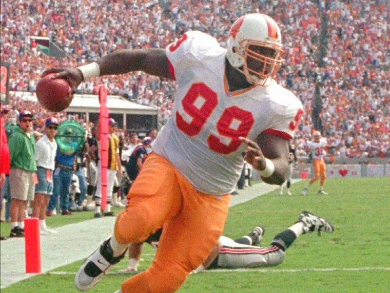 Tampa Bay Buccaneers defensive tackle Warren Sapp