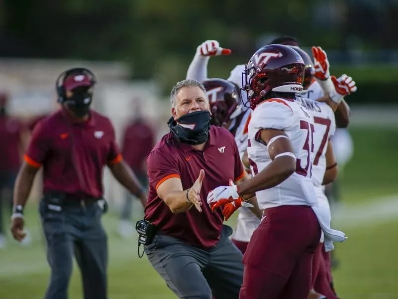 Virginia Tech coach Justin Fuente