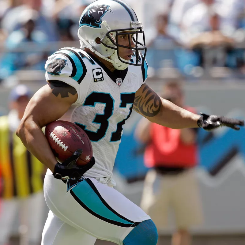 Carolina Panthers' Nick Goings running