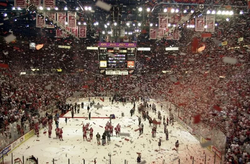 Detroit Red Wings celebrate