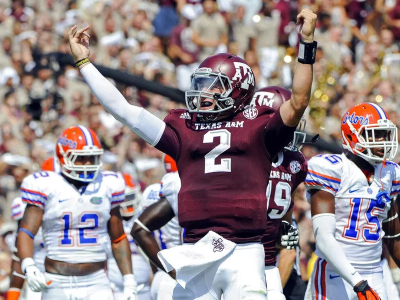 Texas A&M quarterback Johnny Manziel