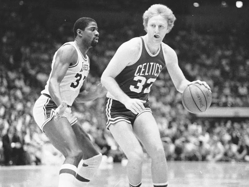 Larry Bird and Magic Johnson