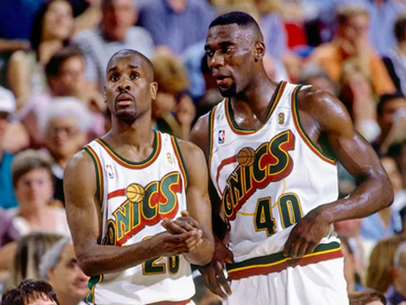 Shawn Kemp and Gary Payton together