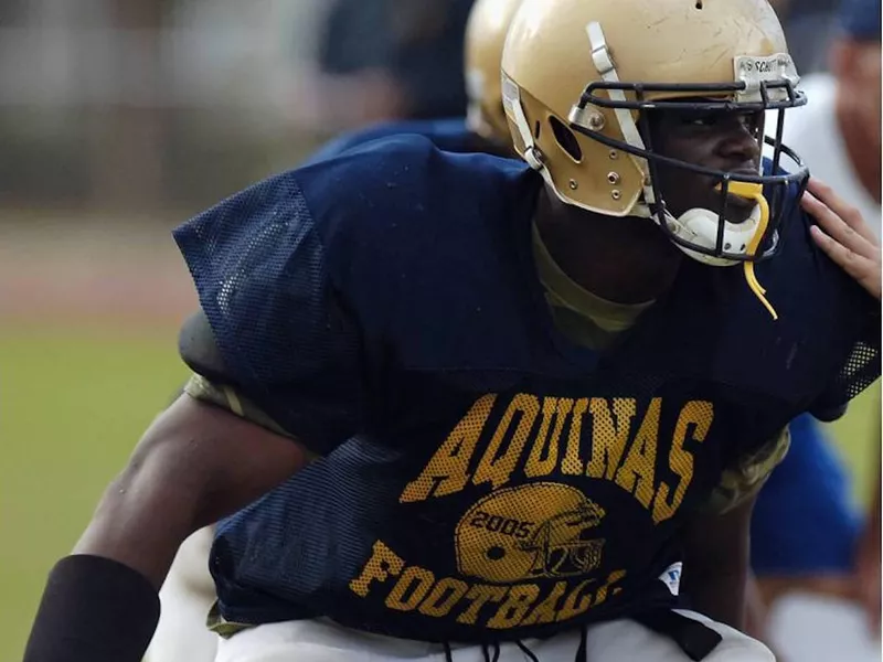 St. Thomas Aquinas defensive tackle Geno Atkins