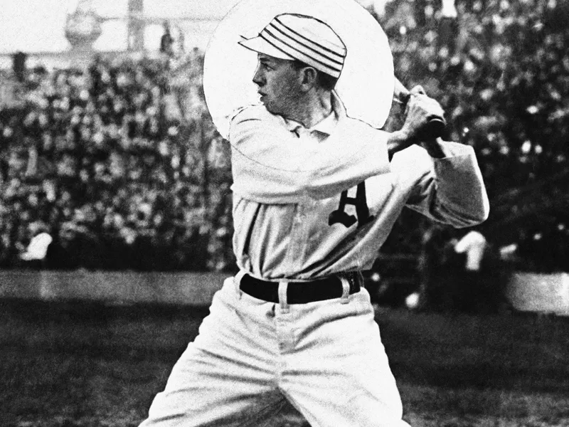 Eddie Collins at bat